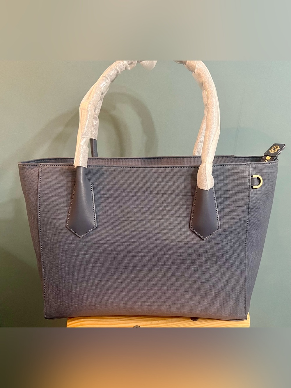 NWT Dagne Dover Signature Legend Tote in Ash Blue
